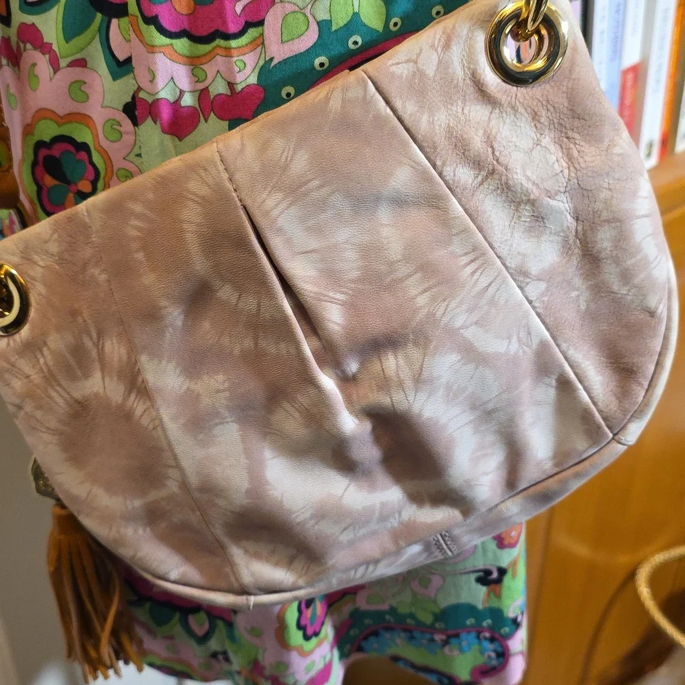 Vince Camuto Leather Tie-Dye Crossbody Bag - Picture 4 of 16